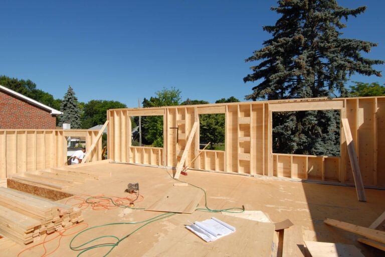 house frame under construction